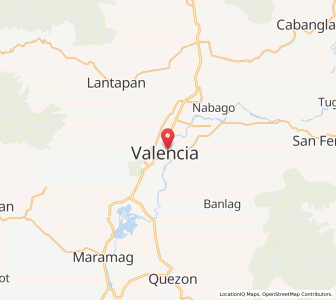 Map of NIA Valencia, Northern Mindanao