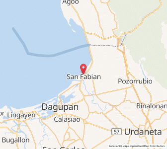 Map of Nibaliw Central, Ilocos