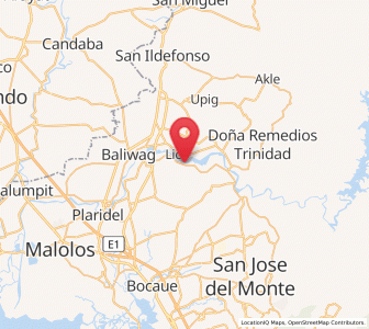 Map of Niugan, Central Luzon