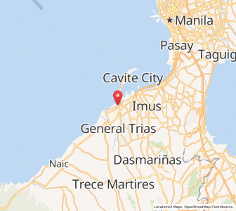 Map of Noveleta, Calabarzon