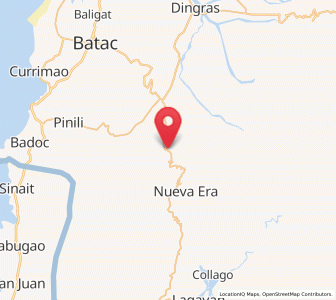 Map of Nueva Era, Ilocos