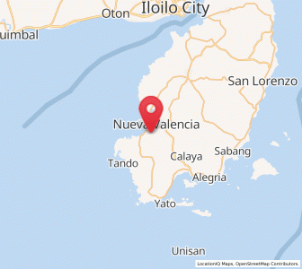 Map of Nueva Valencia, Western Visayas