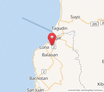 Map of Oaqui, Ilocos
