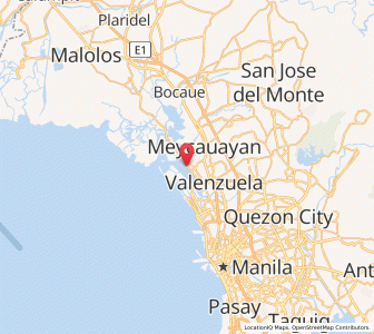 Map of Obando, Central Luzon
