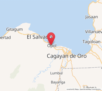 Map of Opol, Northern Mindanao
