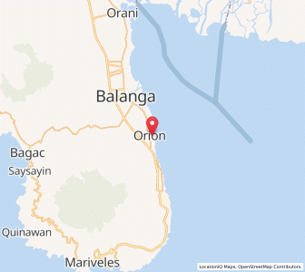 Map of Orion, Central Luzon