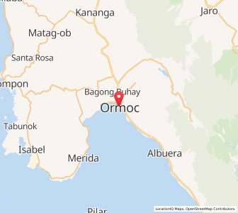 Map of Ormoc, Eastern Visayas