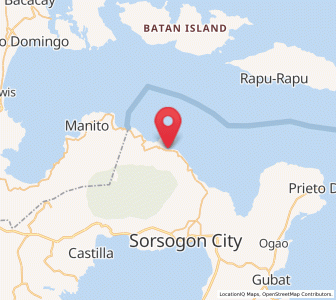 Map of Osiao, Bicol
