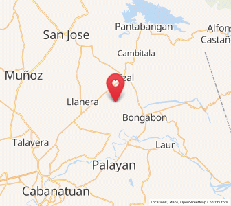 Map of Paco Roman, Central Luzon