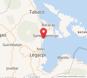 Map of Padang, Bicol