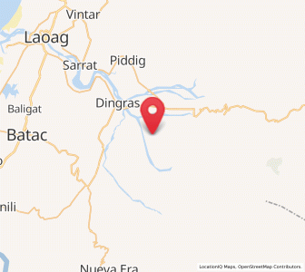 Map of Padong, Ilocos
