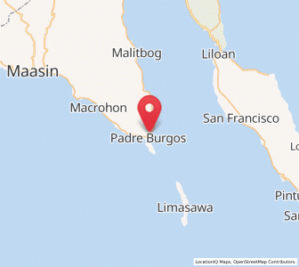 Map of Padre Burgos, Eastern Visayas