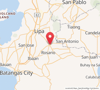 Map of Padre Garcia, Calabarzon