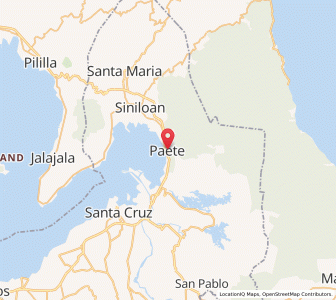 Map of Paete, Calabarzon