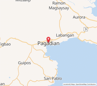 Map of Pagadian, Zamboanga Peninsula