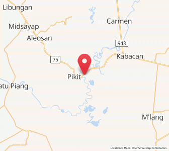 Map of Pagalungan, Autonomous Region in Muslim Mindanao