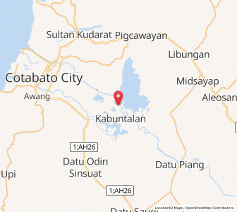 Map of Pagaluñgan, Autonomous Region in Muslim Mindanao