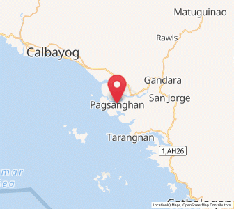 Map of Pagsanghan, Eastern Visayas