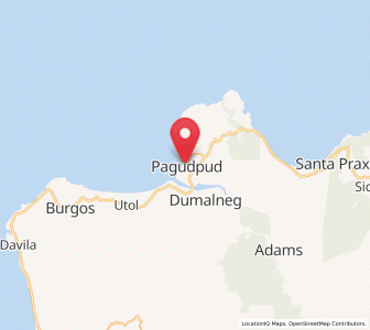 Map of Pagudpud, Ilocos