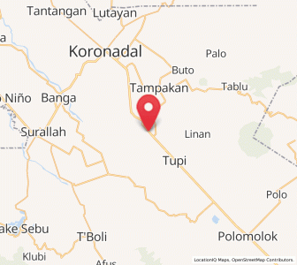 Map of Palian, Soccsksargen