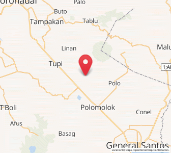 Map of Palkan, Soccsksargen