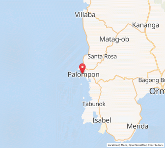Map of Palompon, Eastern Visayas