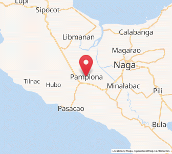 Map of Pamplona, Bicol