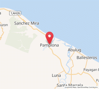 Map of Pamplona, Cagayan Valley