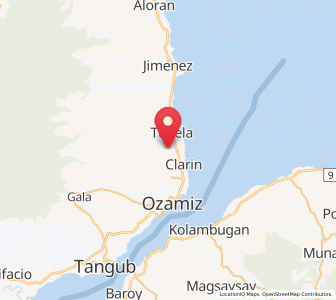 Map of Pan-an, Northern Mindanao