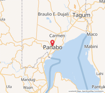 Map of Panabo, Davao