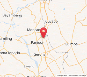 Map of Pance, Central Luzon