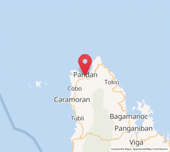 Map of Pandan, Bicol