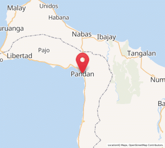 Map of Pandan, Western Visayas