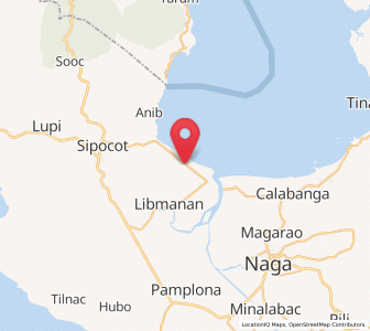 Map of Pandan, Bicol