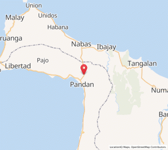 Map of Pandan, Western Visayas