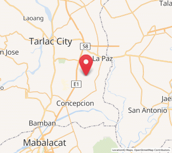 Map of Pando, Central Luzon