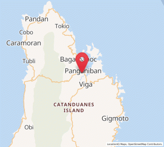 Map of Panganiban, Bicol