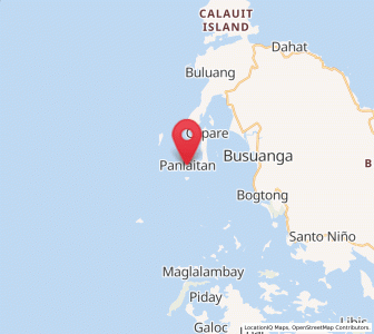 Map of Panlaitan, Mimaropa