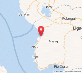 Map of Pantao, Bicol