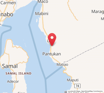 Map of Pantukan, Davao
