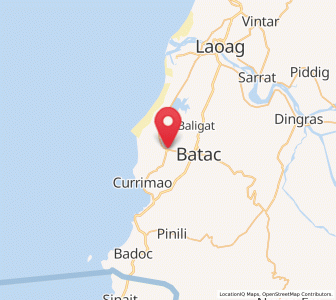 Map of Paoay, Ilocos