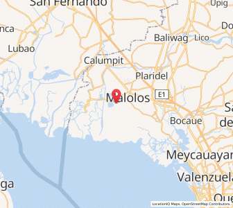 Map of Paombong, Central Luzon