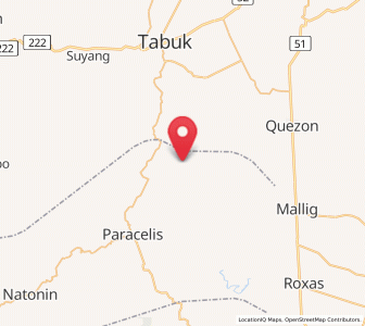 Map of Paracelis, Cordillera