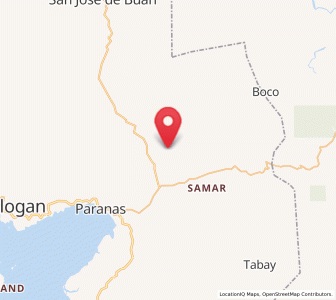 Map of Paranas, Eastern Visayas