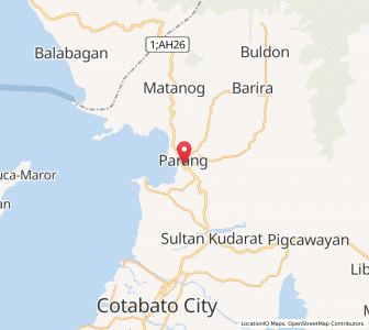 Map of Parang, Autonomous Region in Muslim Mindanao