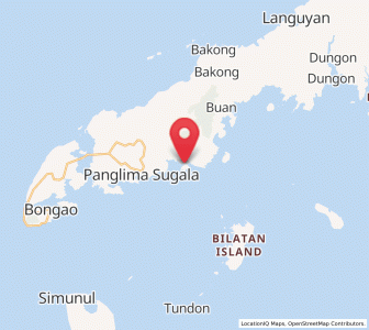 Map of Parangan, Autonomous Region in Muslim Mindanao