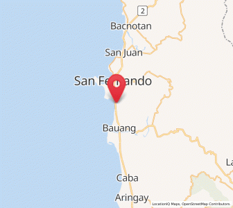 Map of Paringao, Ilocos