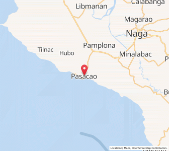 Map of Pasacao, Bicol