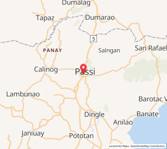 Map of Passi, Western Visayas