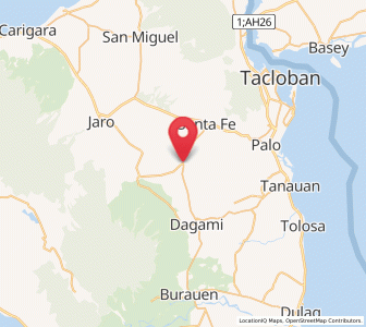 Map of Pastrana, Eastern Visayas
